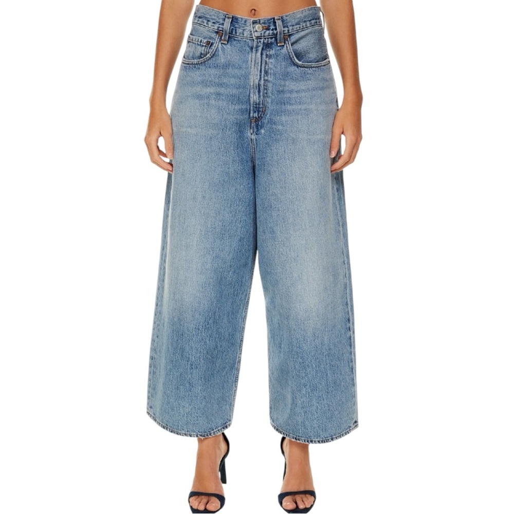 Agolde Valeria‎ High Rise Loose Baggy Jeans Temor Wash 24